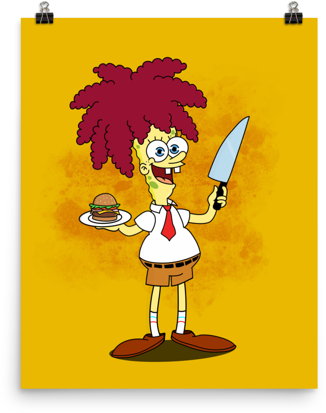 Sideshow Squarepants Poster Clipart (1000x1000), Png Download