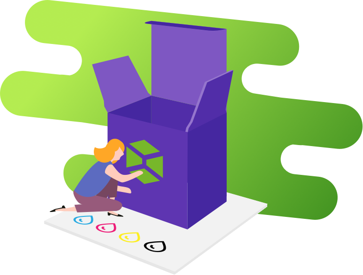 Print Your Boxes In A Few Steps Clipart (743x563), Png Download