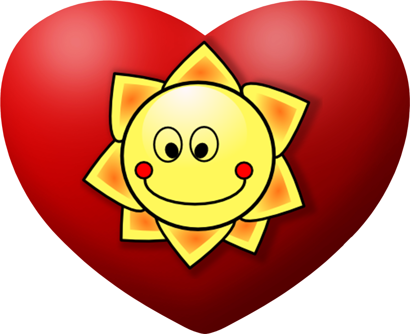 Put A Smile On Your Face And Have Love In Your Heart Clipart (1600x1388), Png Download