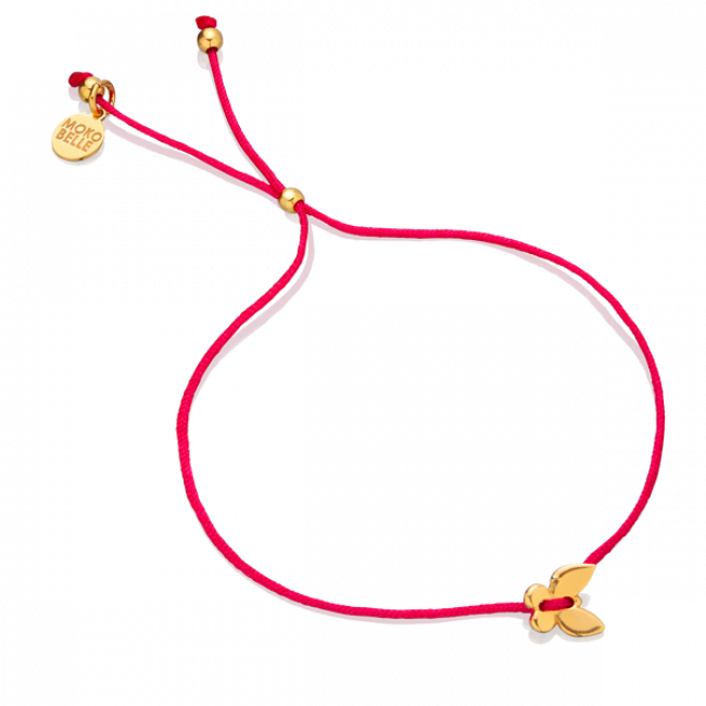 Red Thread Bracelet With Butterfly Clipart (650x650), Png Download