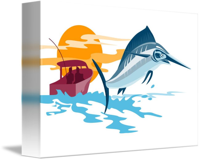 Fish Retro By Aloysius Patrimonio Clipart (650x522), Png Download