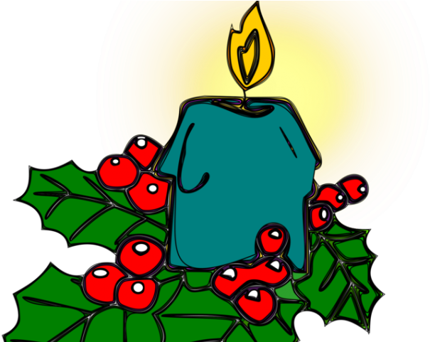 Candle Clipart Holly - Png Download (640x480), Png Download