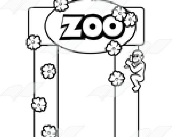 Zoo Clipart Monkey - Png Download (640x480), Png Download