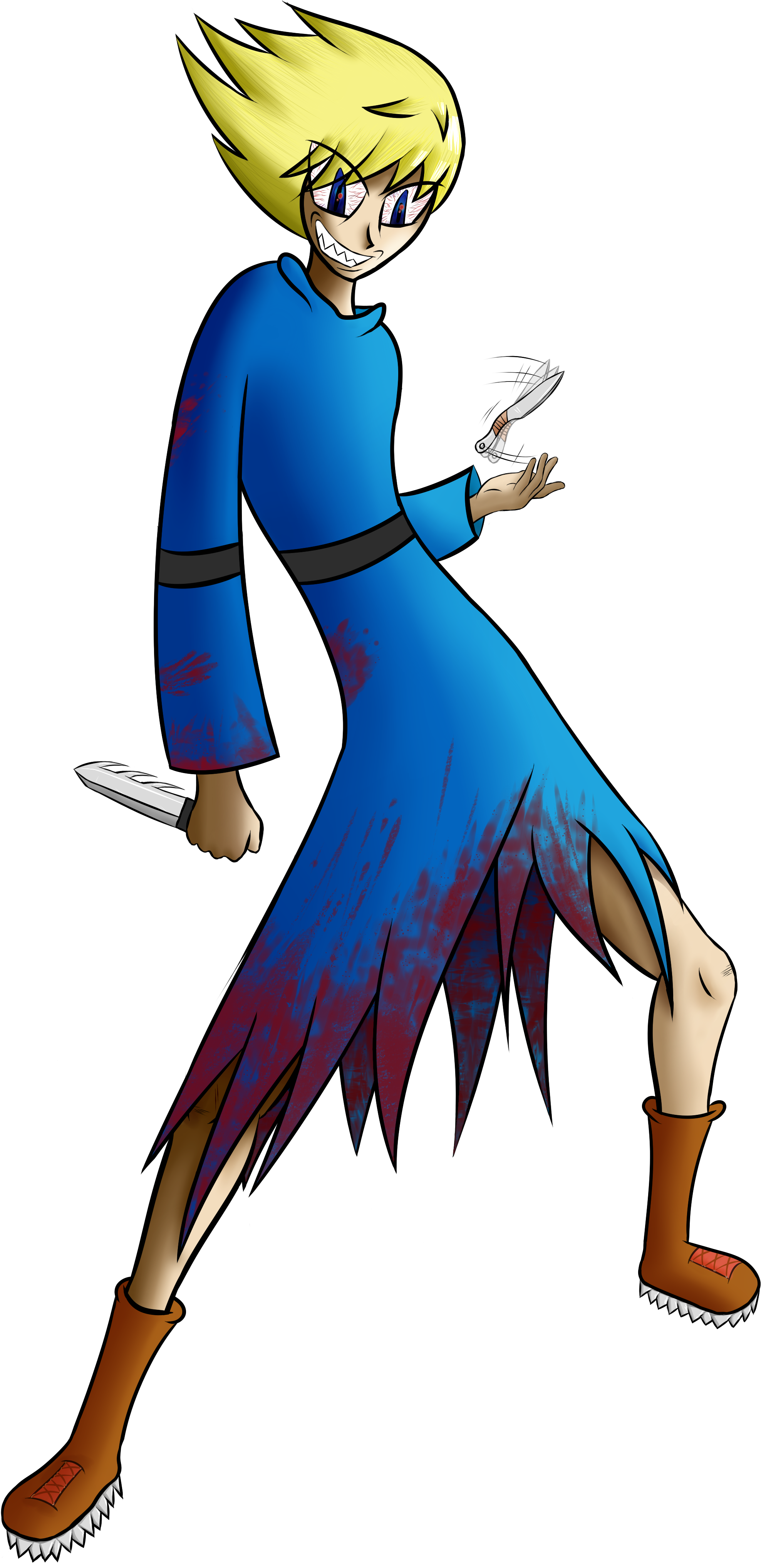 The Psychopath Clipart (2100x4300), Png Download