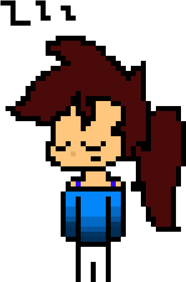 Luna Sleepy Oof Kawaii Clipart (520x600), Png Download