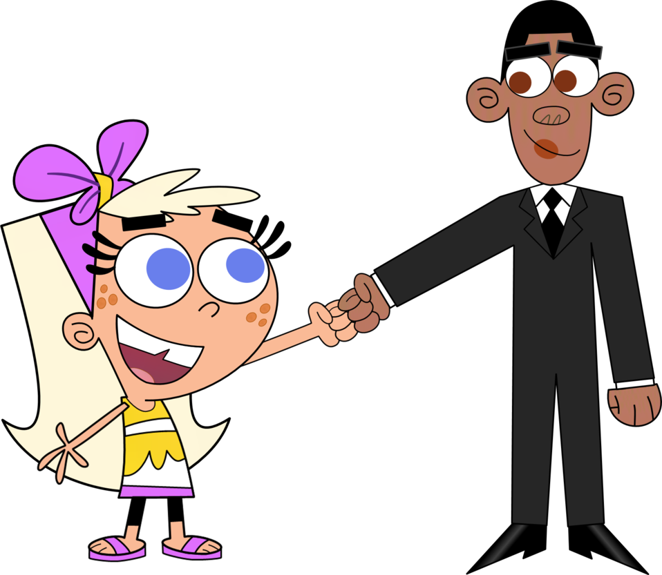 Chloe And Obama Happy President S By Ⓒ Clipart (958x833), Png Download