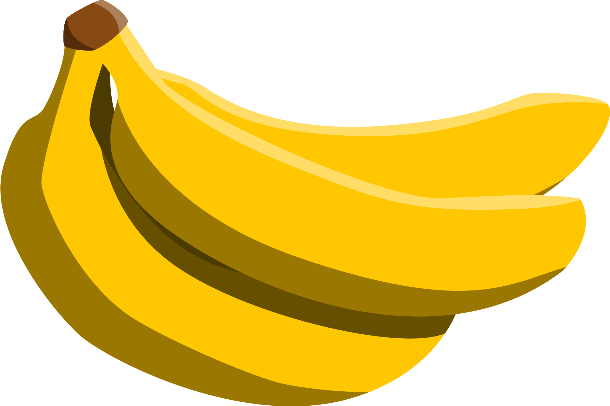 Clipart Of Banana, Banana The And Banana Of - Png Download (2000x1332), Png Download
