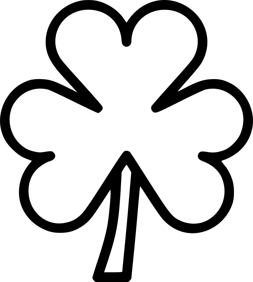 Shamrock Three Clover Leaf Comments Clipart (878x980), Png Download