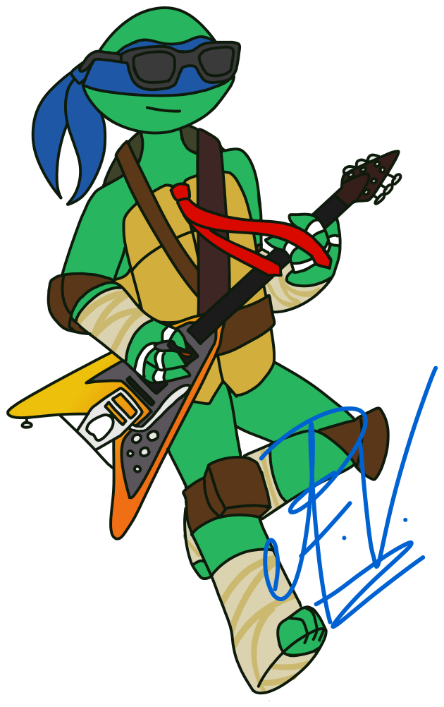 Artist Who Loves Ninja Turtles And Cant Draw Backgrounds Clipart (800x1100), Png Download