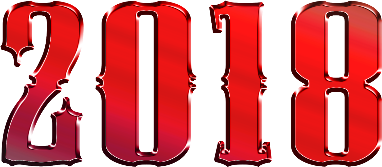 Happy New Year 2018 In Advance Clipart (1600x914), Png Download