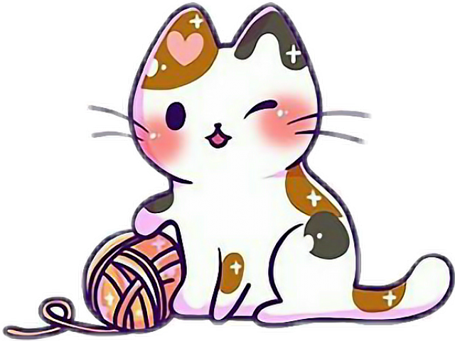 Cat Clipart Kawaii - Png Download (640x480), Png Download