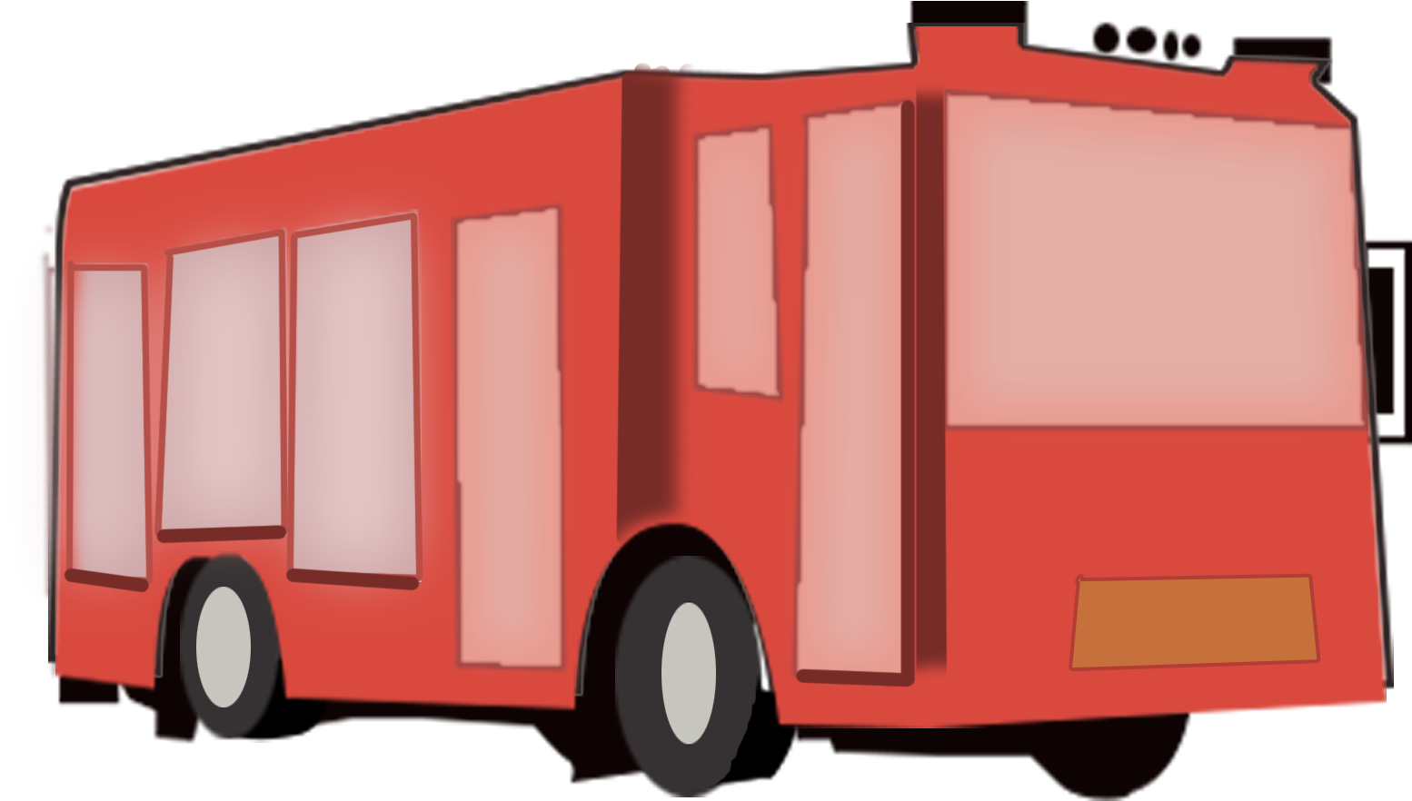 Bus Car Red Succinct Png And Psd Clipart (2000x2000), Png Download