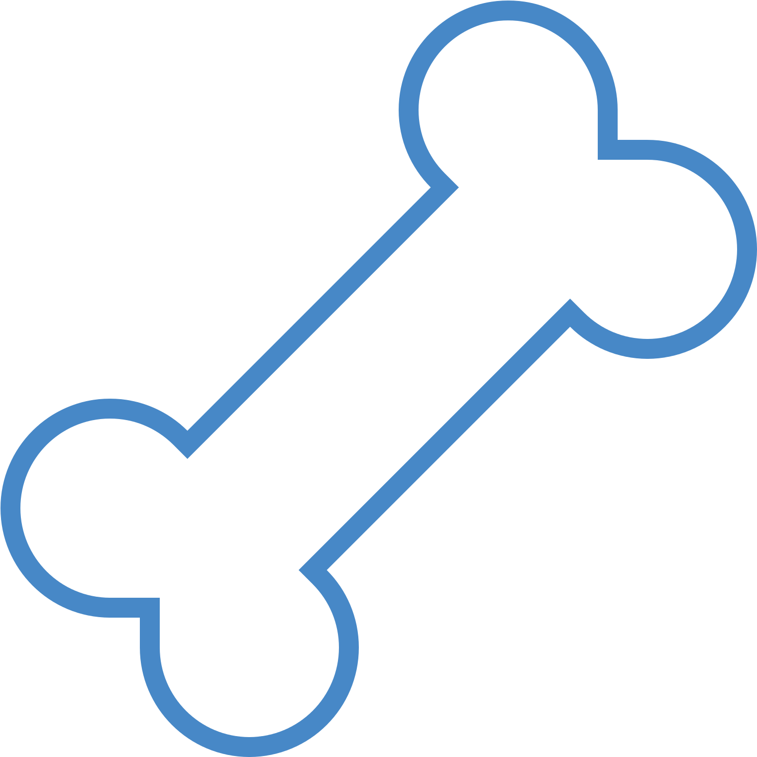 Dog Bone Icon Clipart (1600x1600), Png Download