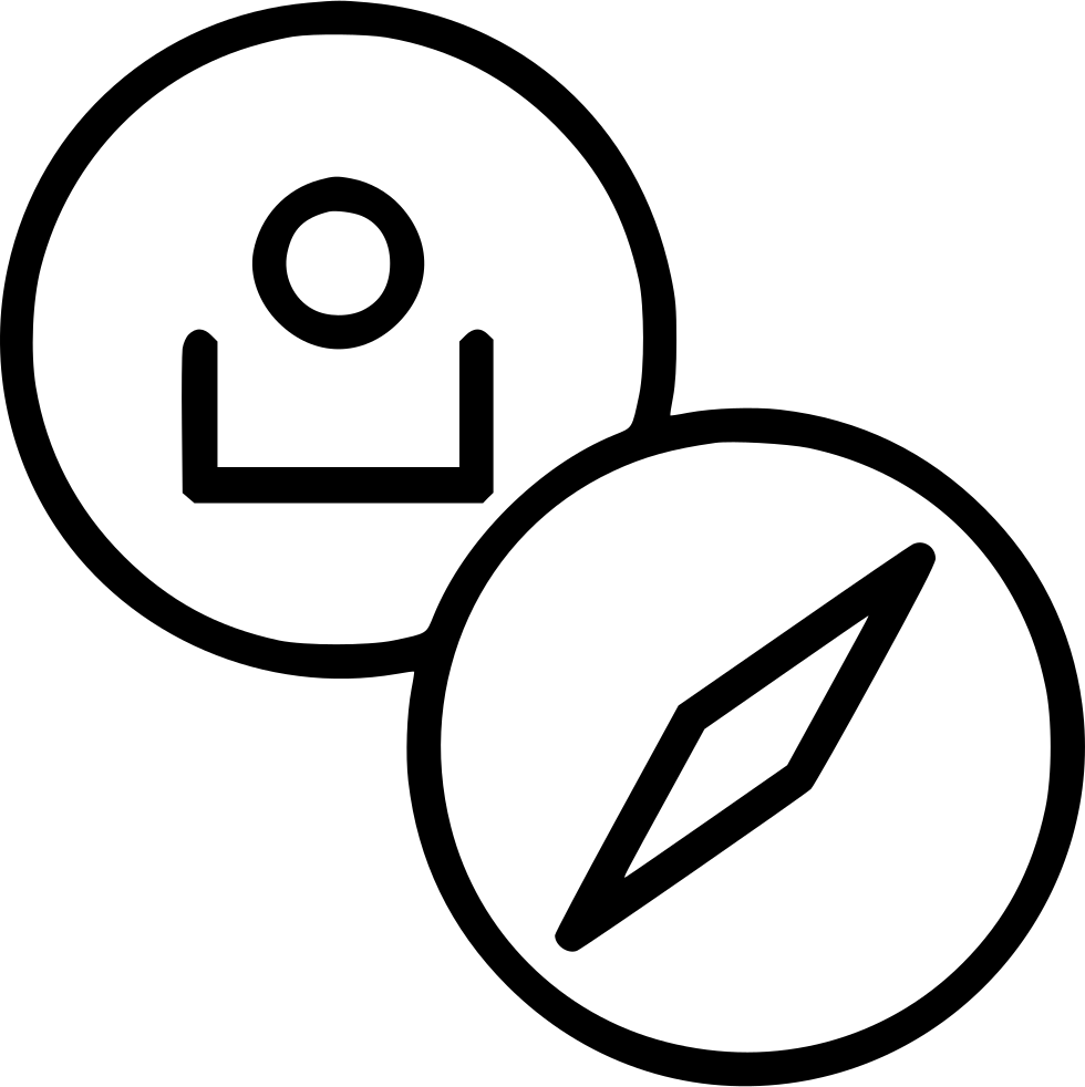 Customer Account Profile Navigation Compass Direction Clipart (980x982), Png Download