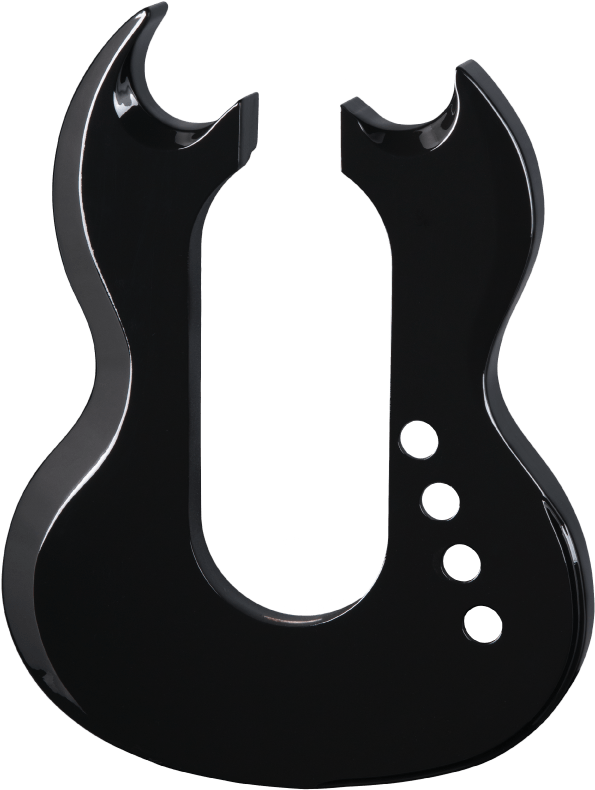 Body Pons Guitars Yo Black Clipart (1080x1080), Png Download