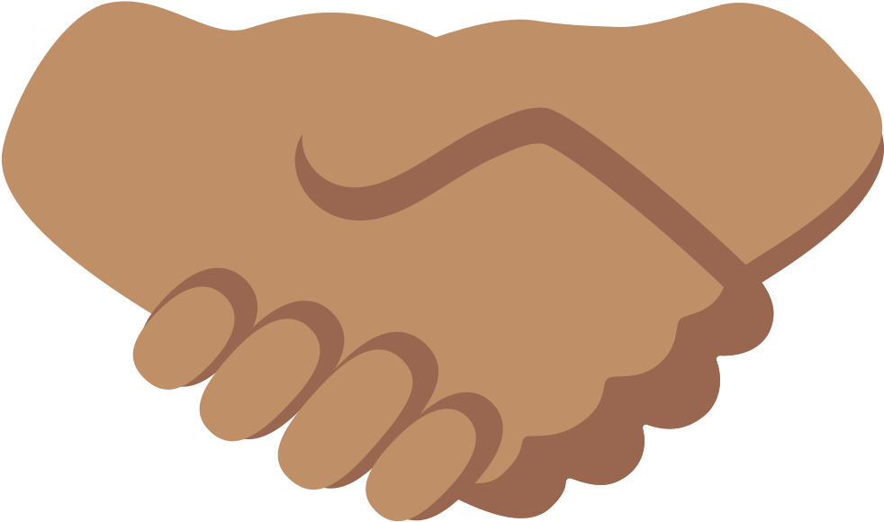Hand Emoji Clipart Handshake - Png Download (1000x1000), Png Download