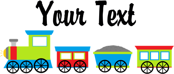 Personalizable Choo Choo Train Classic Thong Clipart (700x700), Png Download
