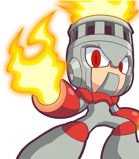 Mega Man Powered Up Fireman Clipart (960x544), Png Download