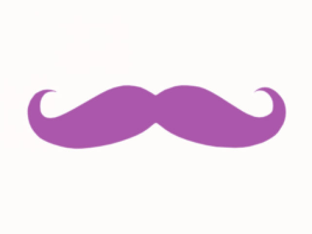 Moustache Clipart Colourful - Png Download (640x480), Png Download