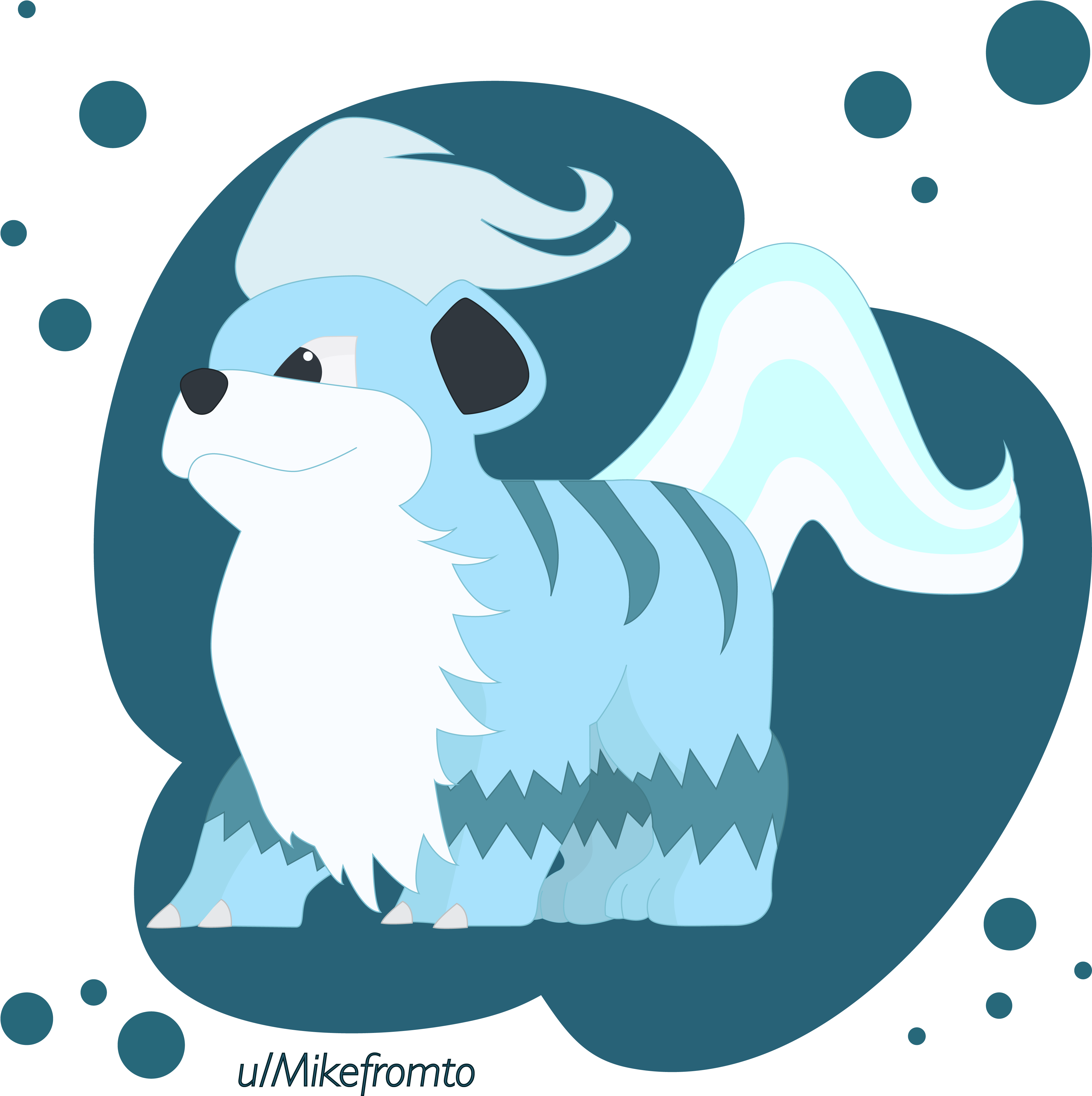 Water Growlithe Concept Based Off The Leaks Clipart (4167x4167), Png Download