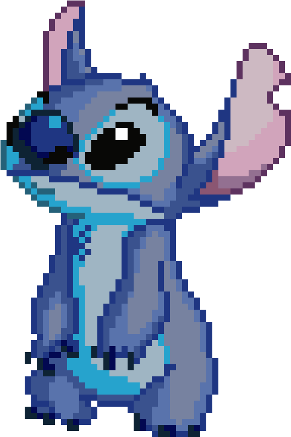 Pixel Art Stitch Clipart (1200x1200), Png Download