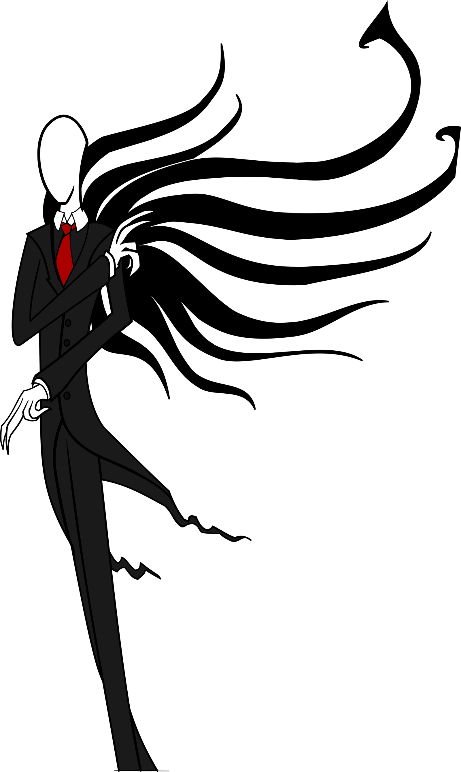 Slender Man Clipart Pixel - Png Download (1600x2677), Png Download
