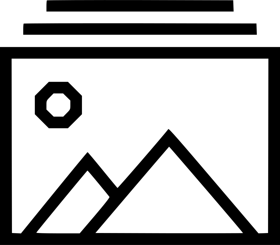 Album Image Photo Picture Landscape Moutain Collection Clipart (980x858), Png Download