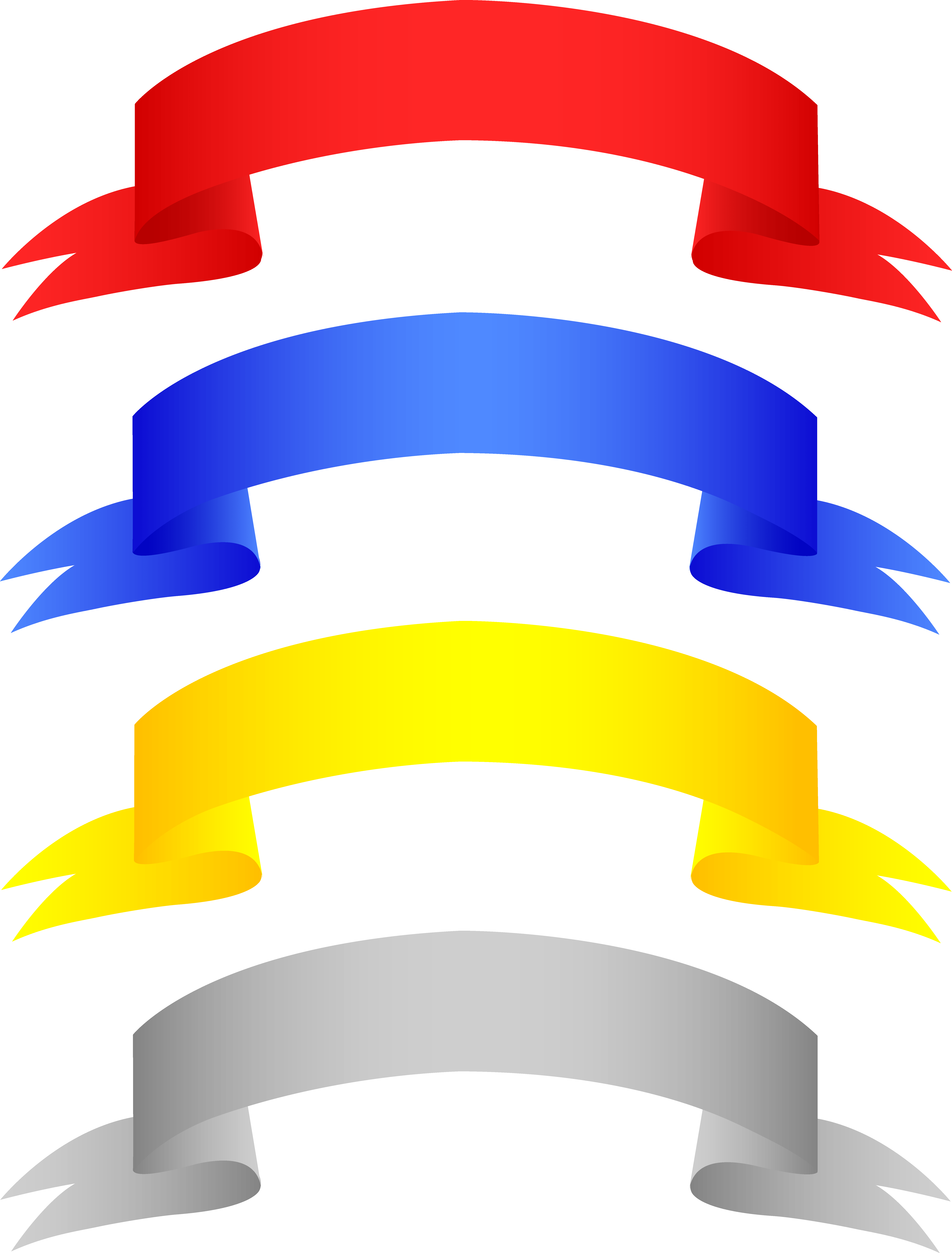 Shiny Ribbon Banner Clipart - Png Download (6553x8623), Png Download