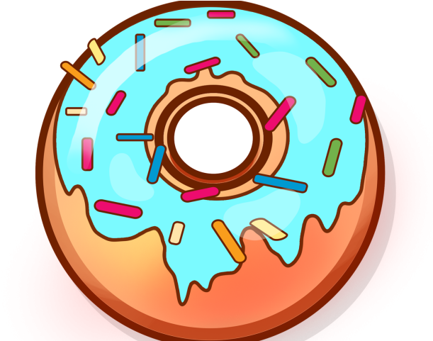 Dunkin Donuts Clipart Blue Donut - Png Download (640x480), Png Download