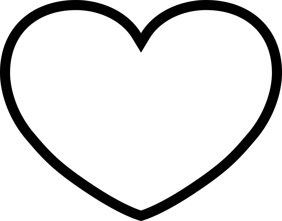 Thick Outlined Heart Clip Art At Clker Com Vector Clip - Png Download (600x537), Png Download