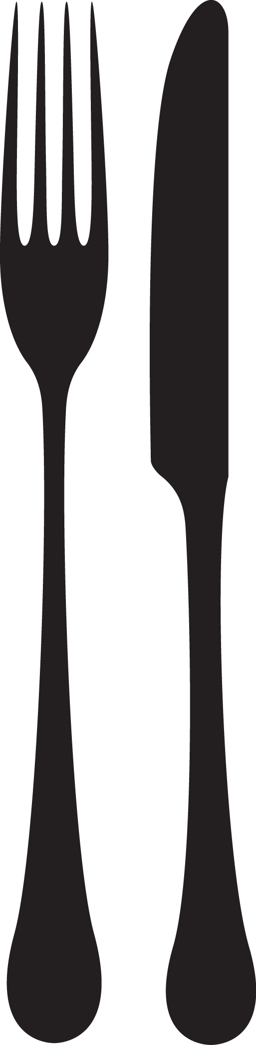 Knife And Fork Clipart (513x2091), Png Download