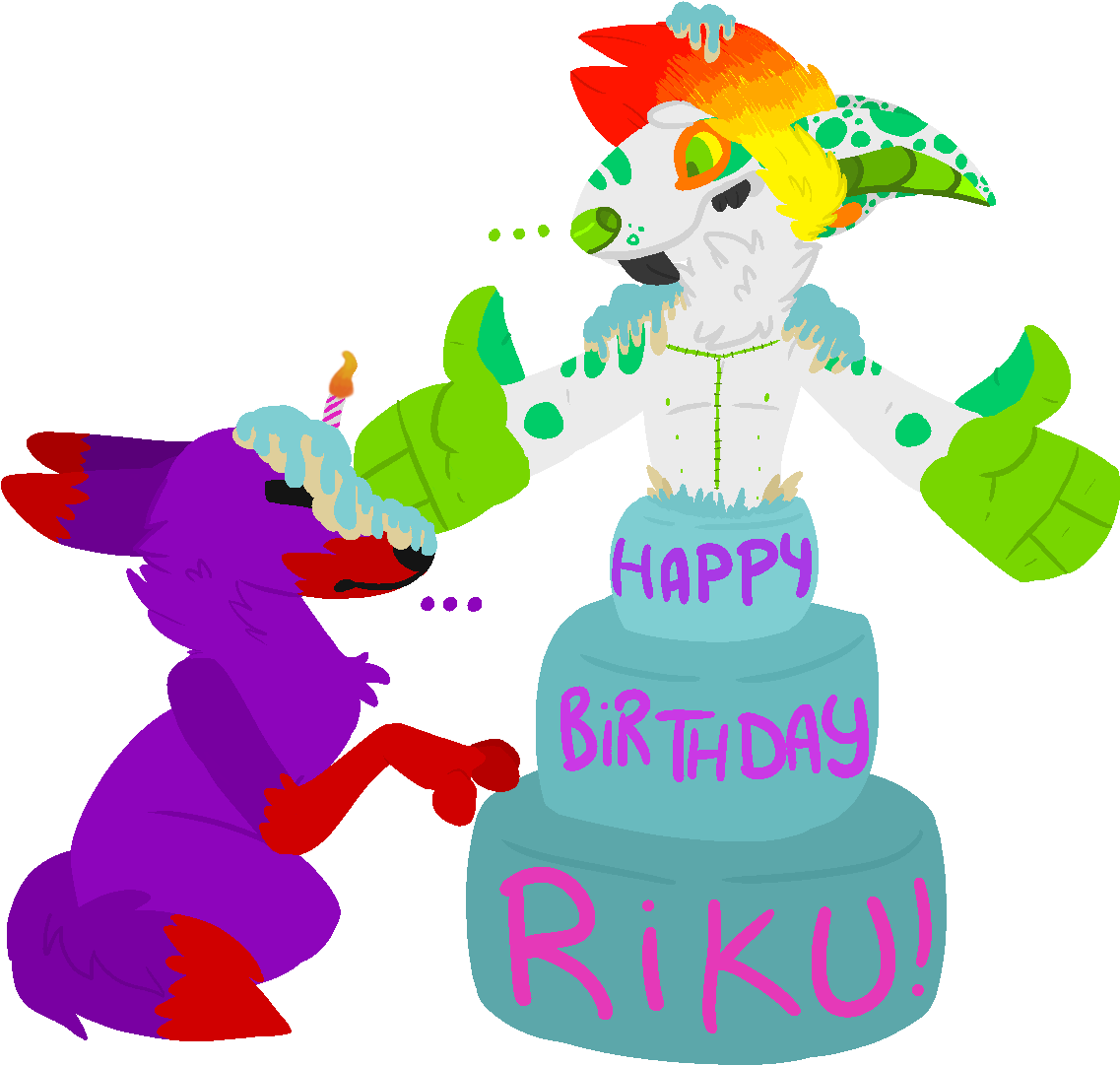 Happy Birthday Riku By Randiswaggerz Clipart (1175x1178), Png Download