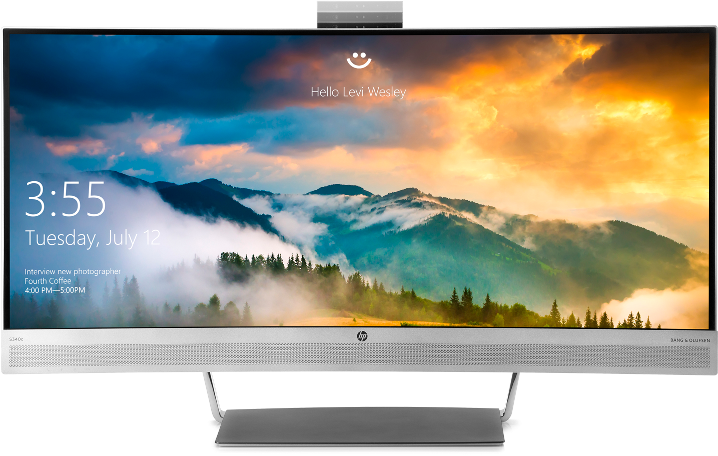 Review Hp Envy 24 Hp Envy 34 Curved Display Clipart (1600x1200), Png Download