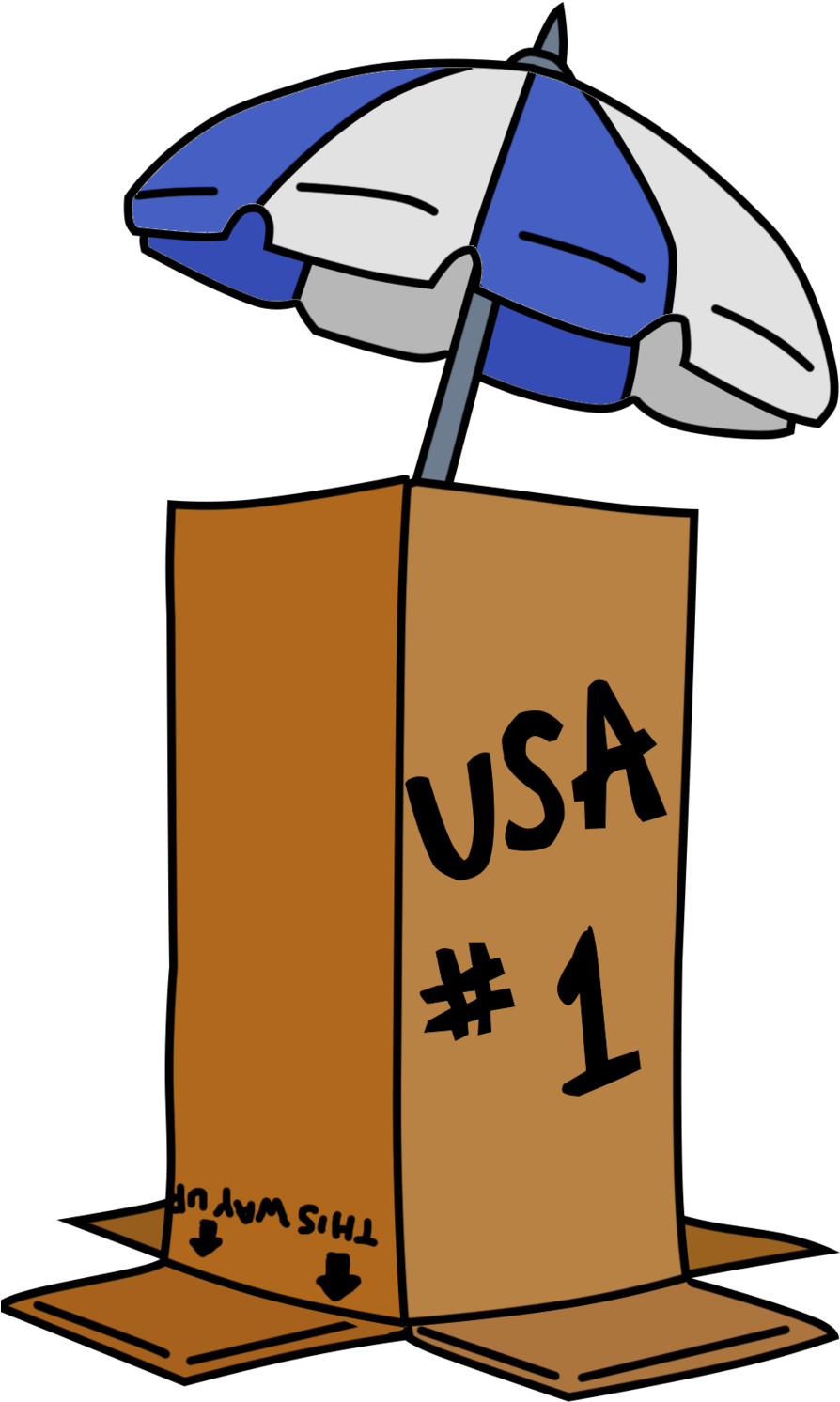 Homer's Very Poorly Home Built Bomb Shelter Clipart (900x1620), Png Download