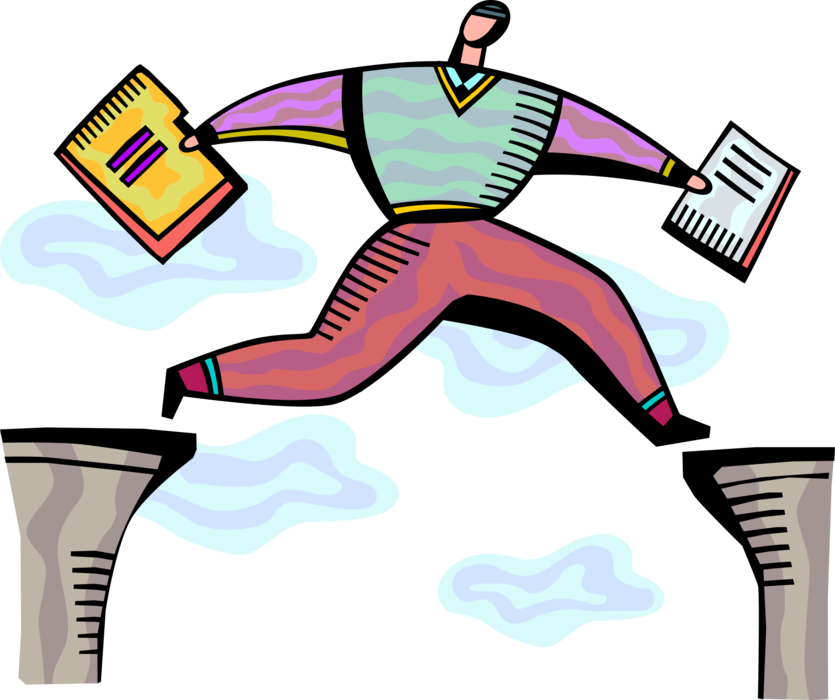 Vector Illustration Of Businessman With Deft Business Clipart (835x700), Png Download