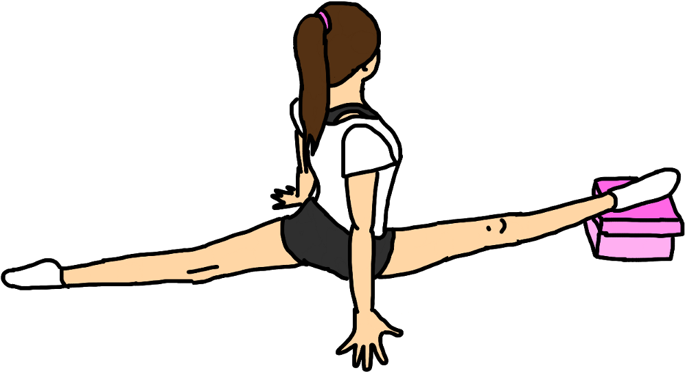 Acro Acrobatics Gym Twine Split Gymnastics Sport Acroba Clipart (998x542), Png Download