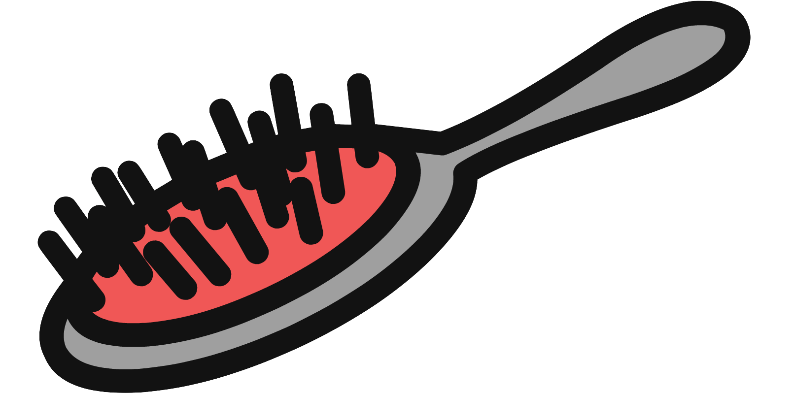 Jpg Transparent Hairbrush Clipart Cartoon - Png Download (1613x960), Png Download