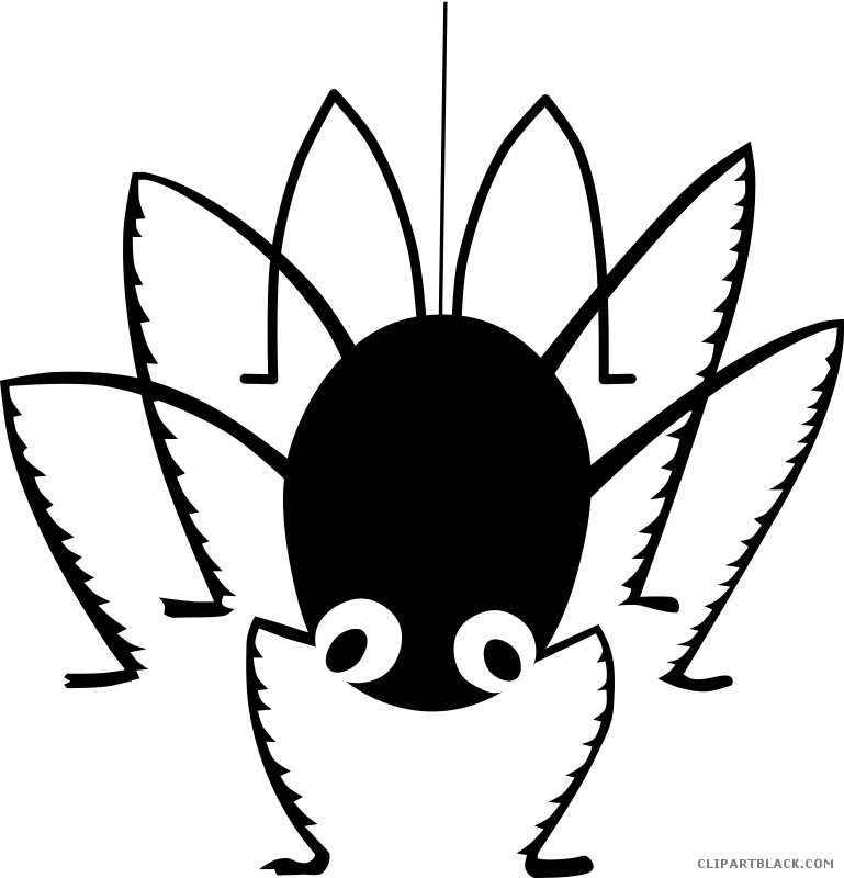 Black And White Spider Clipart - Png Download (769x800), Png Download