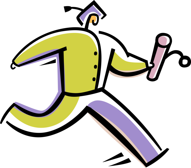 Vector Illustration Of High School, College And University Clipart (797x700), Png Download