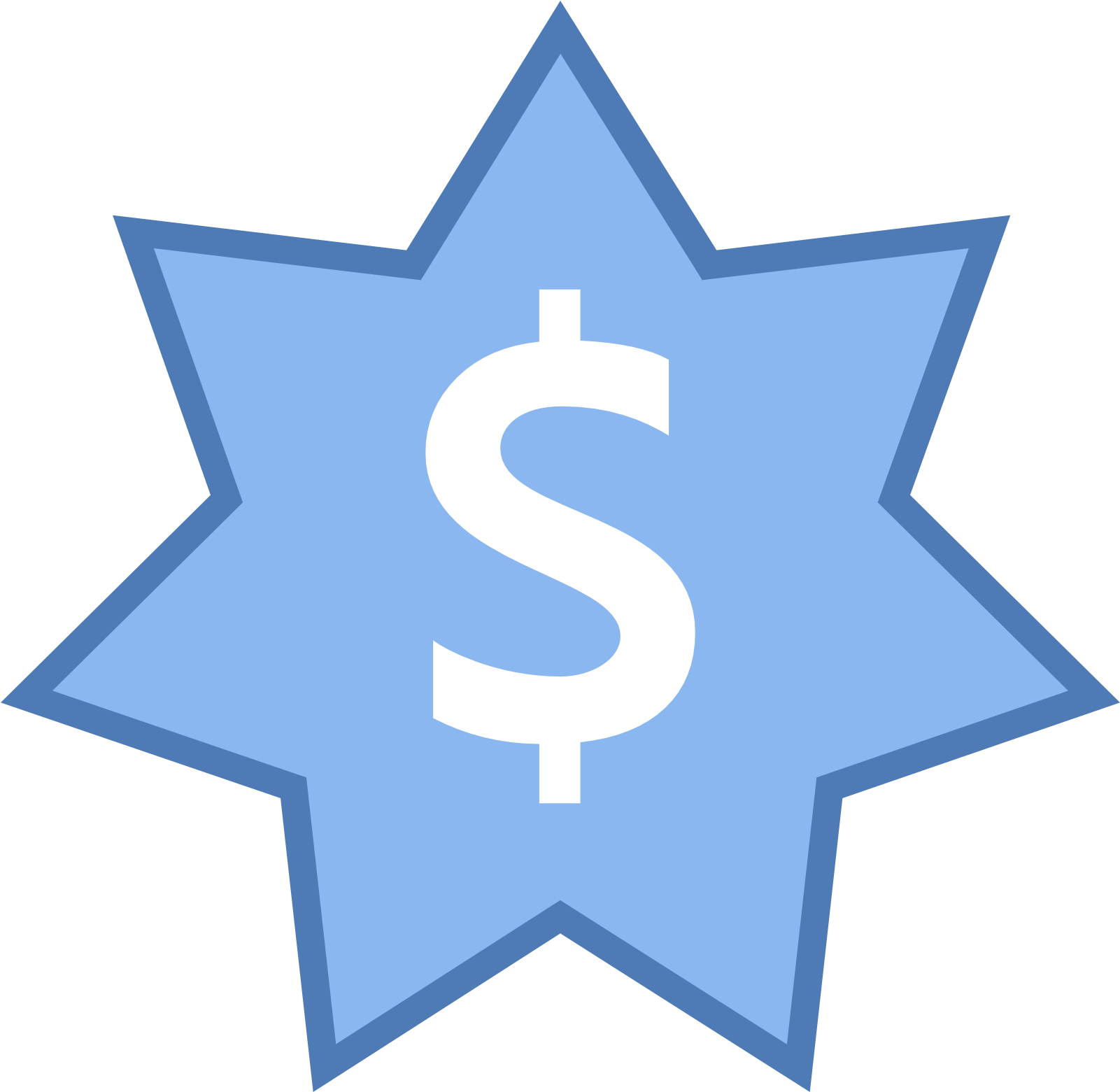 Free Png Download Blue Dollar Sign Icon Png Images Clipart (850x829), Png Download