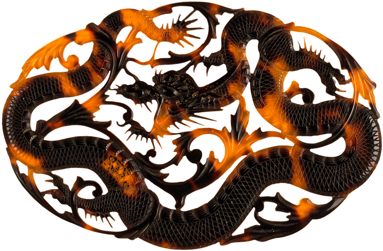 Ornament, Dragons, Chinese, Art, Artistic, Antique Clipart (960x654), Png Download