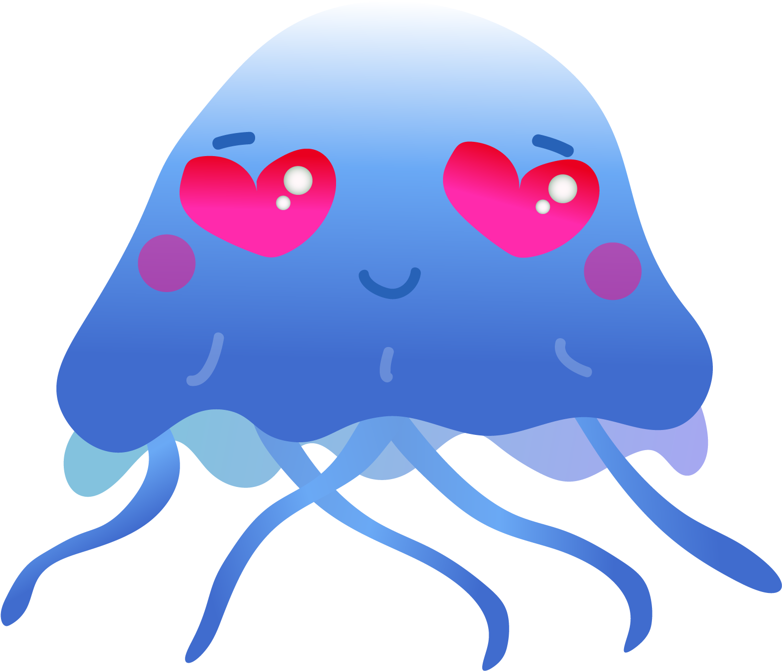 Holiday Jellyfish Set Clipart (1667x1667), Png Download