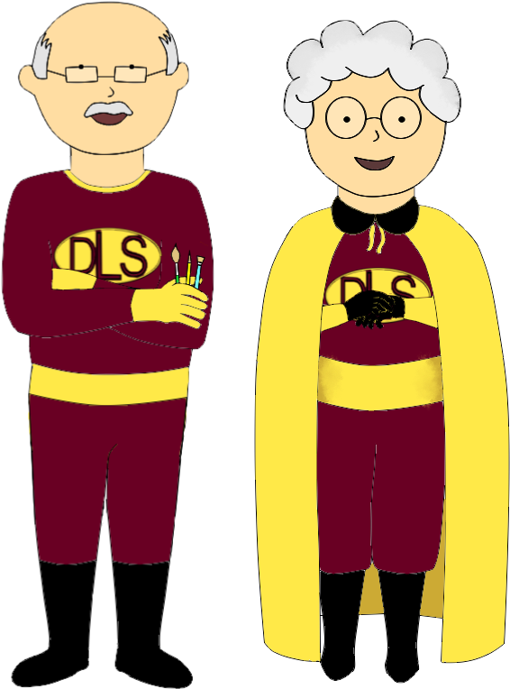 Deciding What Kind Of Super Hero Clothes The Grandparents Clipart (800x842), Png Download