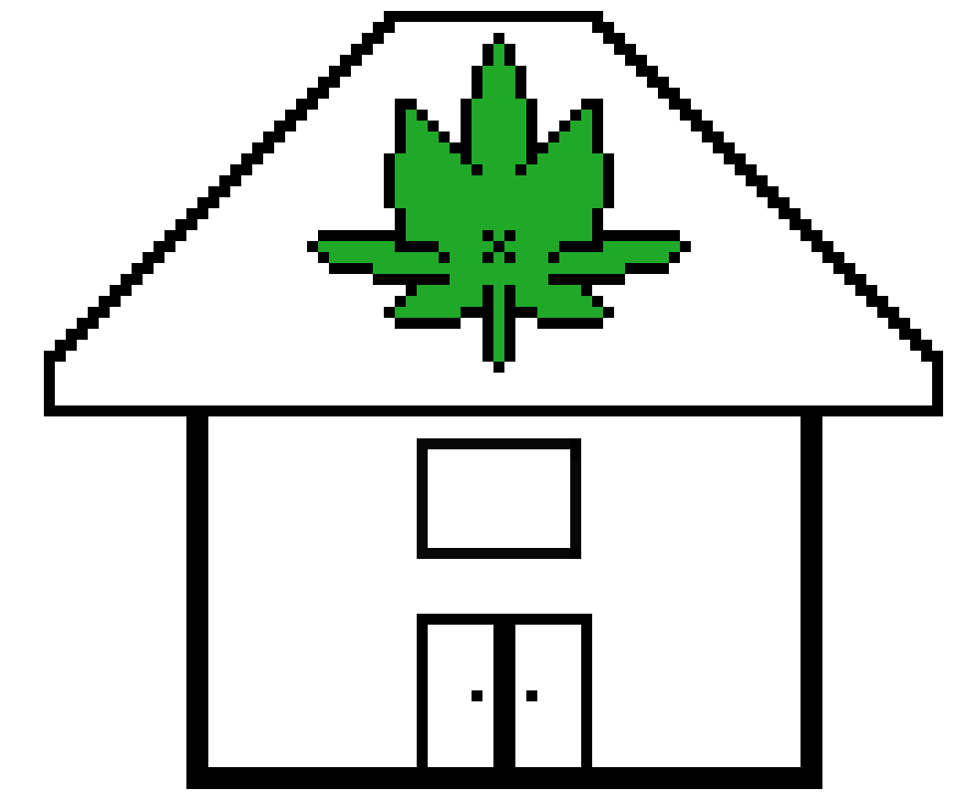 Weed House Clipart (880x730), Png Download