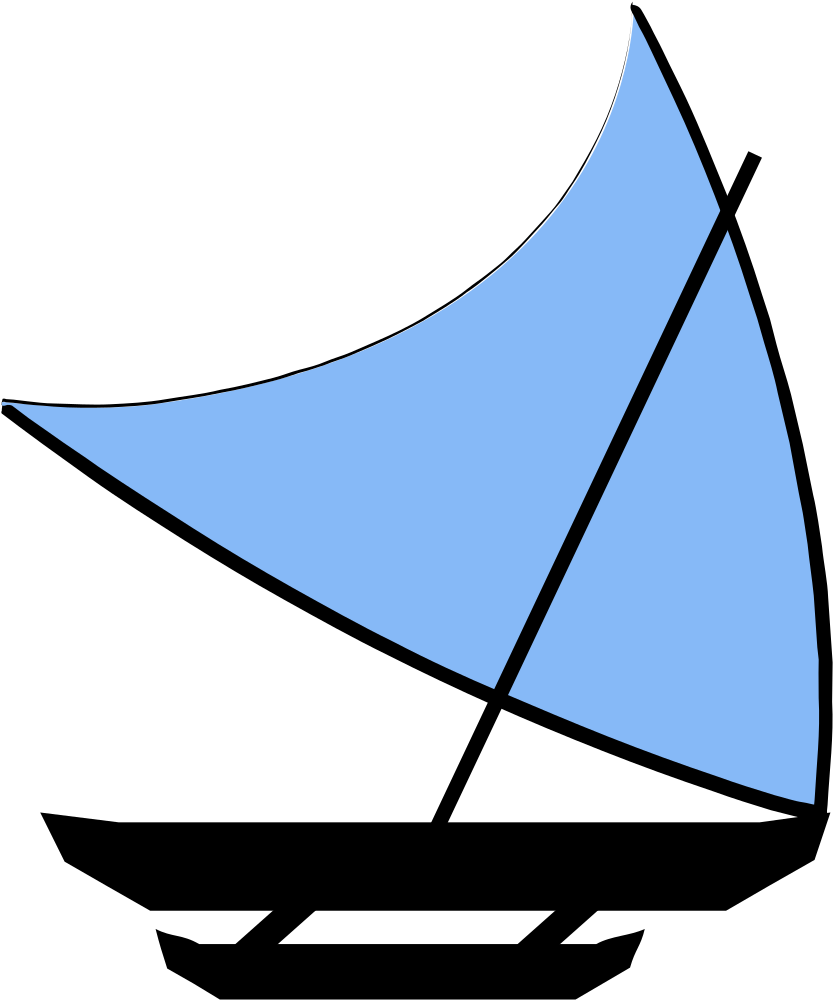 File Sail Plan Proa Steep Svg Wikimedia Ⓒ Clipart (1000x1037), Png Download