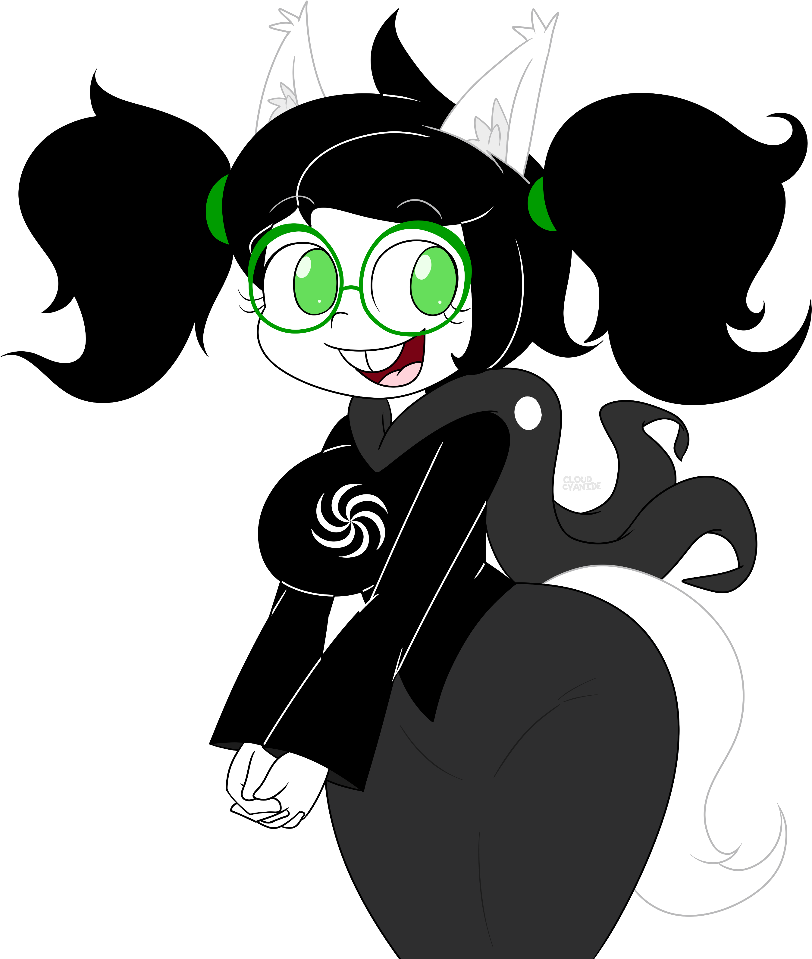 Jade Harley Twintails Clipart (2823x3268), Png Download