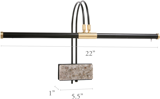 Dimensions For 22" Led Grand Piano Lamp- Black/marble Clipart (701x472), Png Download