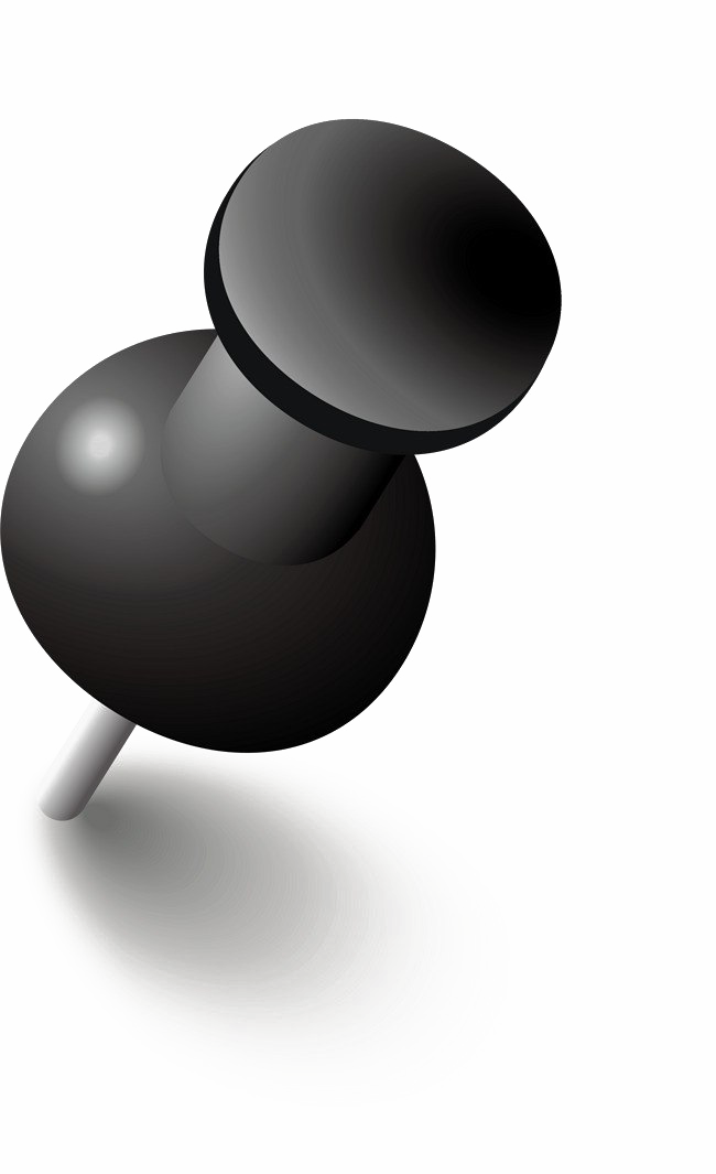 Drawing Pin Png Clipart (650x1065), Png Download
