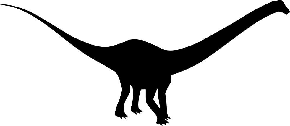 Diplodocus Dinosaur Shape Comments Clipart (981x426), Png Download