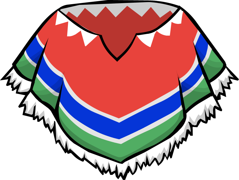 Colourful Poncho Clipart (978x738), Png Download